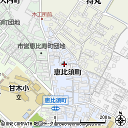 福岡県朝倉市恵比須町1927-3周辺の地図