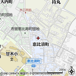 福岡県朝倉市恵比須町1927周辺の地図