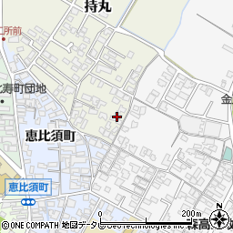 福岡県朝倉市持丸415周辺の地図