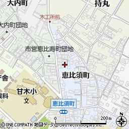 福岡県朝倉市恵比須町1926-9周辺の地図