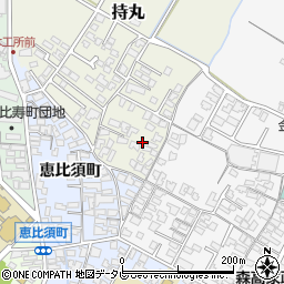 福岡県朝倉市持丸412-4周辺の地図