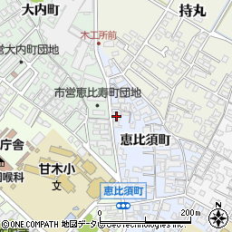 福岡県朝倉市恵比須町1926-8周辺の地図