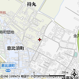 福岡県朝倉市持丸412-3周辺の地図