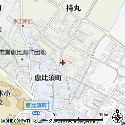 福岡県朝倉市持丸422周辺の地図