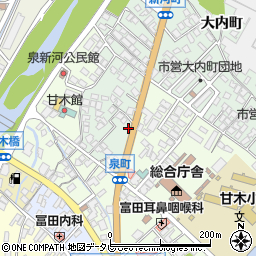 福岡県朝倉市新河町2051周辺の地図