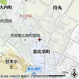 福岡県朝倉市恵比須町1921-4周辺の地図