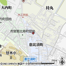 福岡県朝倉市恵比須町1921-2周辺の地図