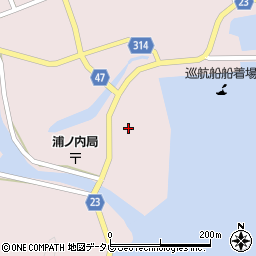 須崎市役所　須崎市立浦ノ内公民館周辺の地図