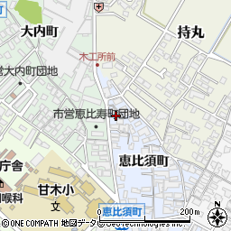 福岡県朝倉市恵比須町1926-1周辺の地図