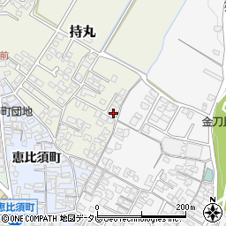 福岡県朝倉市持丸408-2周辺の地図