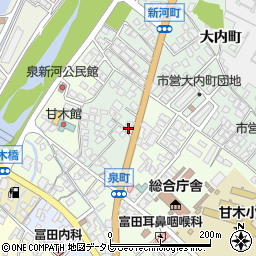 福岡県朝倉市新河町2043周辺の地図