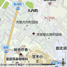 福岡県朝倉市大内町2139-5周辺の地図