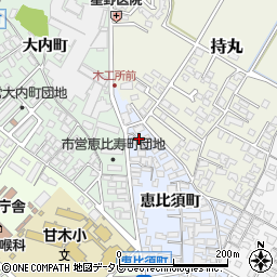 福岡県朝倉市恵比須町1922-4周辺の地図