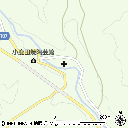 大分県日田市源栄町（皿山）周辺の地図