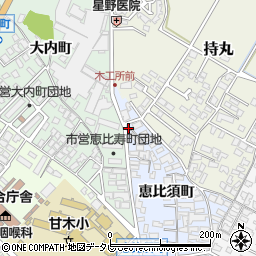 福岡県朝倉市恵比須町1925-1周辺の地図