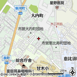 福岡県朝倉市大内町2140-3周辺の地図