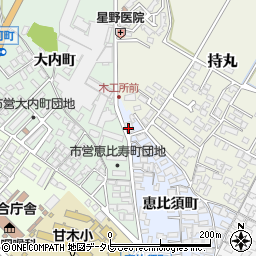 福岡県朝倉市恵比須町1924-2周辺の地図