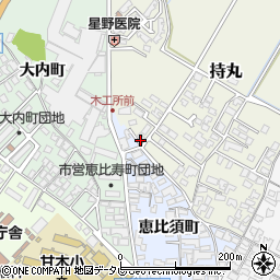 福岡県朝倉市持丸438-7周辺の地図