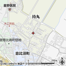 福岡県朝倉市持丸392-3周辺の地図