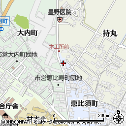 福岡県朝倉市恵比須町1924周辺の地図