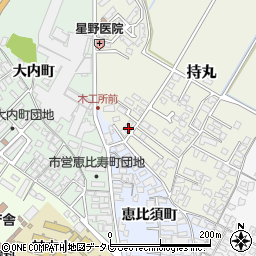 福岡県朝倉市持丸434-1周辺の地図