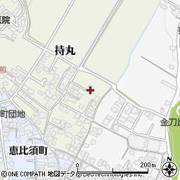 福岡県朝倉市持丸398-5周辺の地図