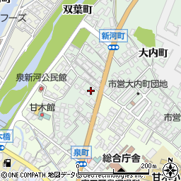 甘木朝倉建設業組合周辺の地図