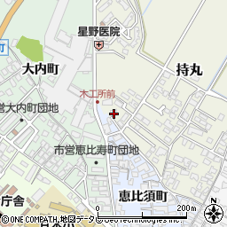 福岡県朝倉市持丸438-1周辺の地図