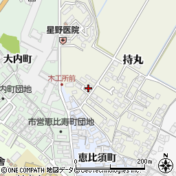 福岡県朝倉市持丸443周辺の地図