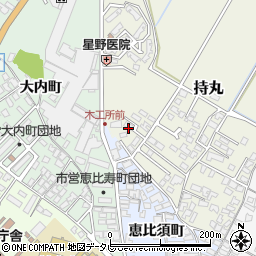 福岡県朝倉市持丸435-1周辺の地図