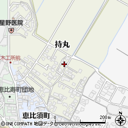 福岡県朝倉市持丸394-1周辺の地図