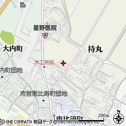 福岡県朝倉市持丸445-1周辺の地図