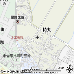 福岡県朝倉市持丸384-3周辺の地図