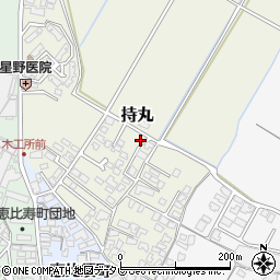 福岡県朝倉市持丸378-6周辺の地図