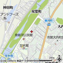福岡県朝倉市泉町周辺の地図