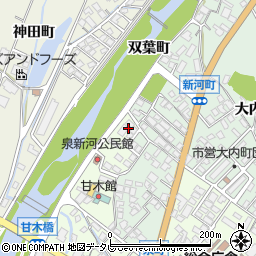 福岡県朝倉市泉町周辺の地図
