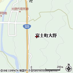 佐賀県佐賀市富士町大字大野周辺の地図