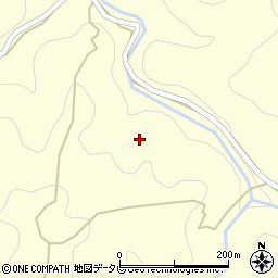 高知県津野町（高岡郡）西谷乙周辺の地図