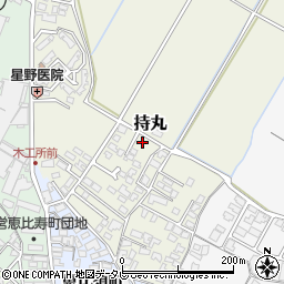 福岡県朝倉市持丸381-5周辺の地図