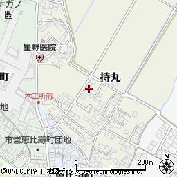 福岡県朝倉市持丸384-4周辺の地図