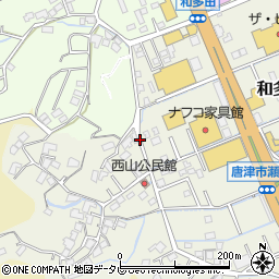 佐賀県唐津市和多田西山周辺の地図