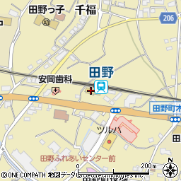 道の駅　田野駅屋周辺の地図
