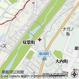 福岡県朝倉市新河町2110周辺の地図