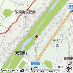 福岡県朝倉市双葉町周辺の地図