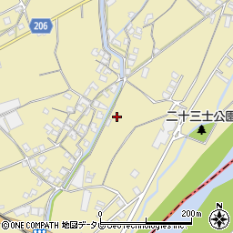 高知県安芸郡田野町上地周辺の地図