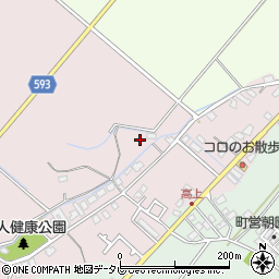 福岡県朝倉郡筑前町高上周辺の地図