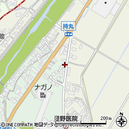 福岡県朝倉市持丸607-3周辺の地図
