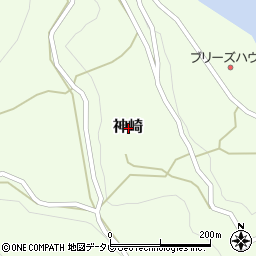 愛媛県西宇和郡伊方町神崎周辺の地図