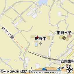 田野町立田野中学校周辺の地図