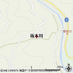 高知県高岡郡梼原町坂本川周辺の地図